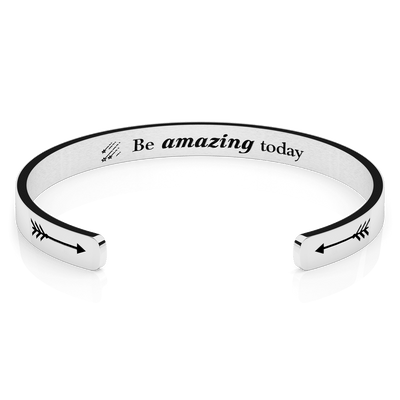 LUXTOMI Personalized Bracelet Be amazing today.