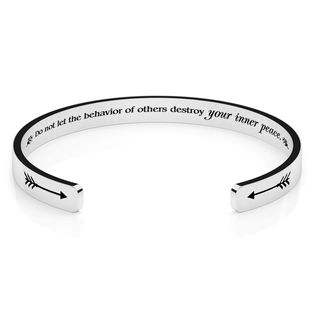 LUXTOMI Personalized Bracelet Do not let the behavior of others destroy your inner peace.