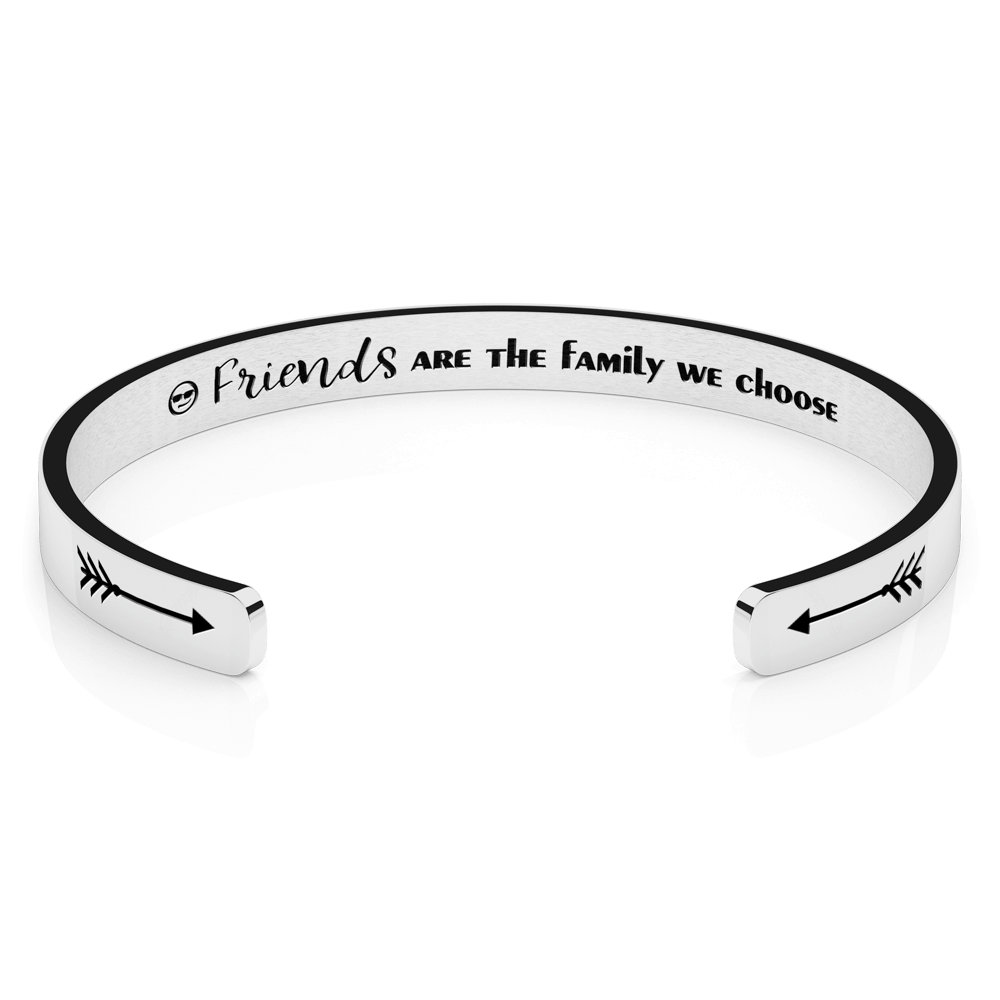 LUXTOMI Personalized Bracelet Friends are the family we choose