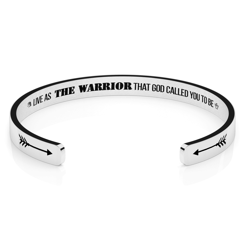LUXTOMI Personalized Bracelet Live as the warior that god called you to be