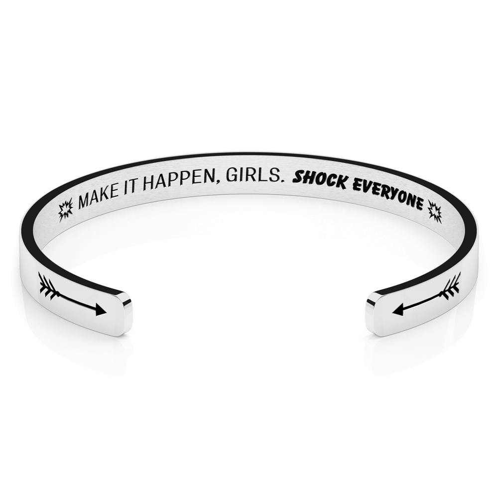 LUXTOMI Personalized Bracelet Make it happen, girls. shock everyone.
