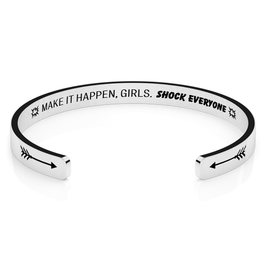 LUXTOMI Personalized Bracelet Make it happen, girls. shock everyone.