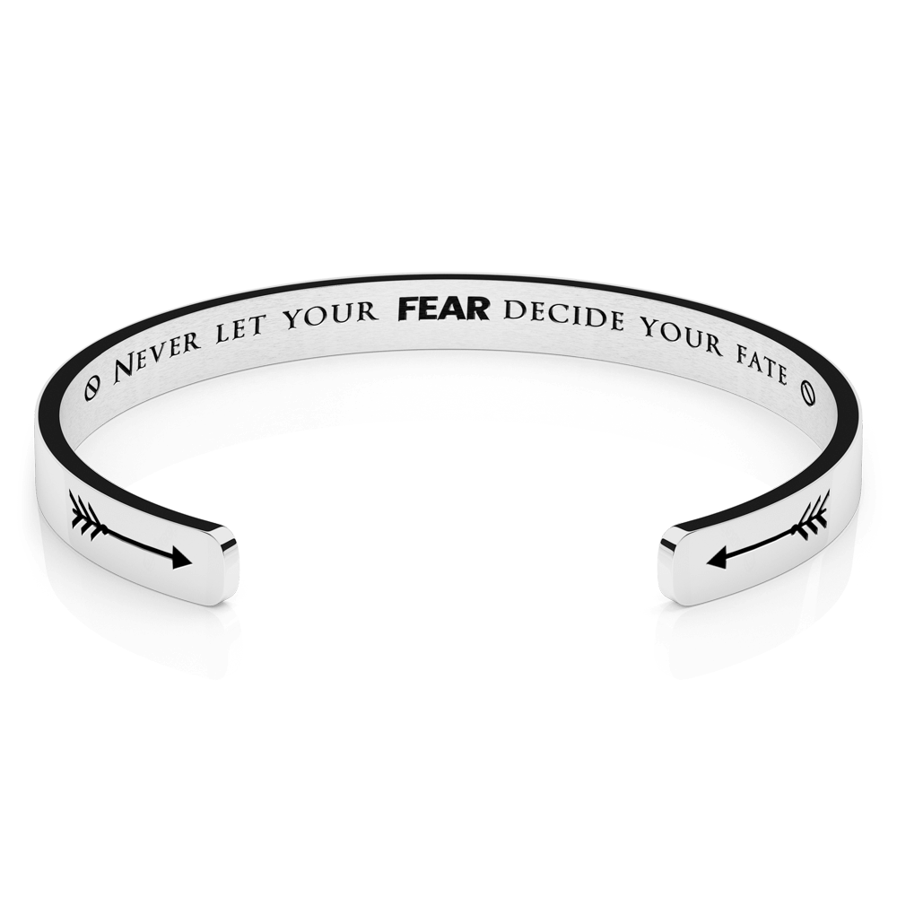 LUXTOMI Personalized Bracelet Never let your fear decide your fate