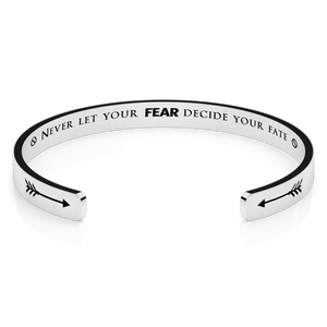 LUXTOMI Personalized Bracelet Never let your fear decide your fate