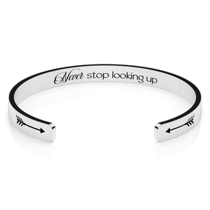 LUXTOMI Personalized Bracelet Never stop looking up