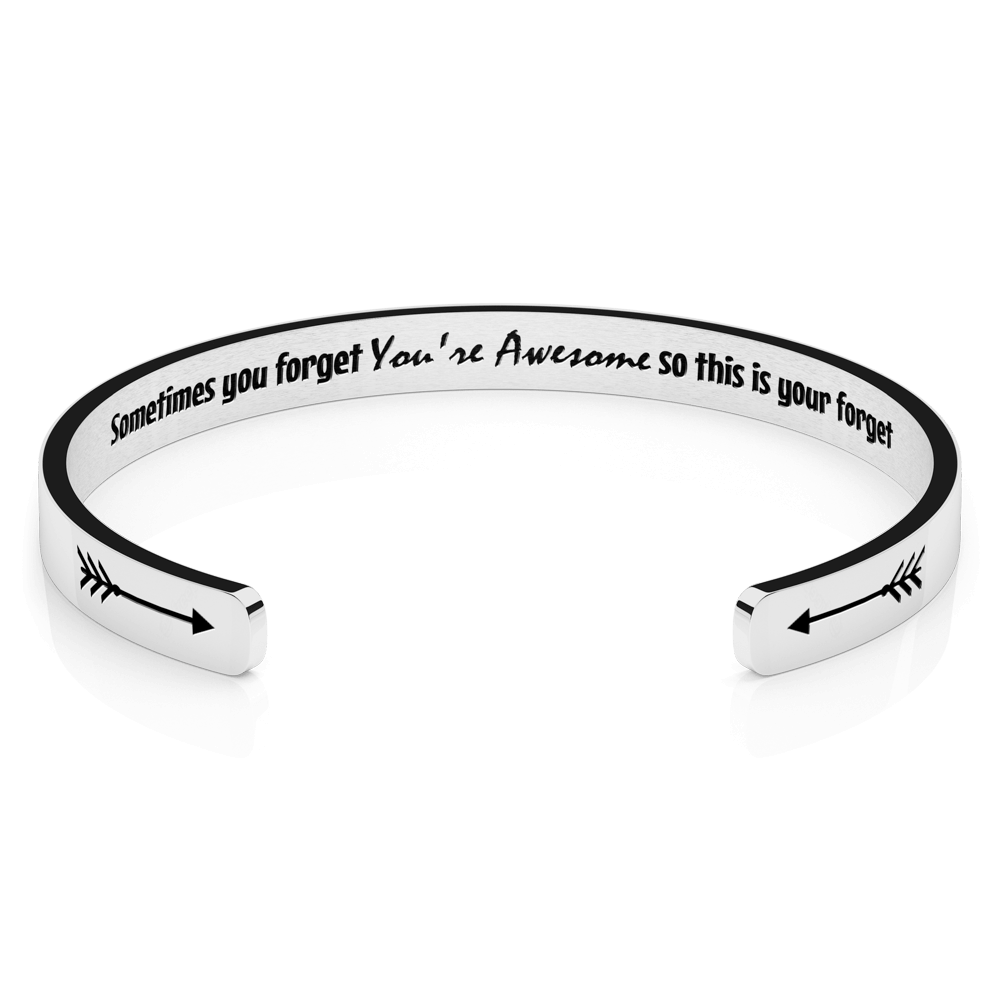 LUXTOMI Personalized Bracelet Sometimes you forget you're awesome so this is your forget