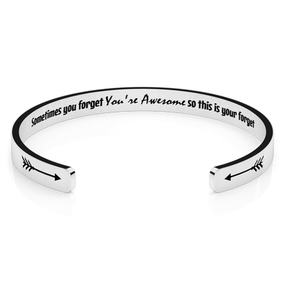 LUXTOMI Personalized Bracelet Sometimes you forget you're awesome so this is your forget