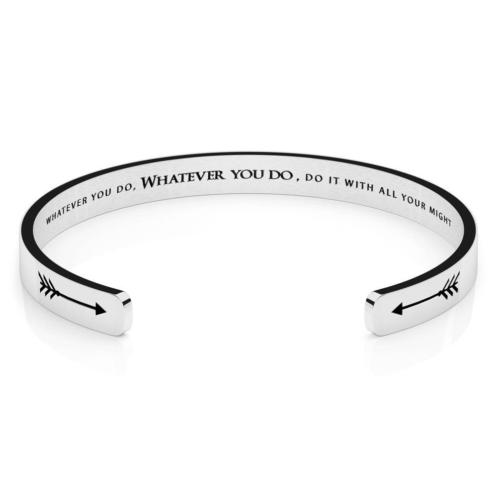 LUXTOMI Personalized Bracelet Whatever you do , do with all your might