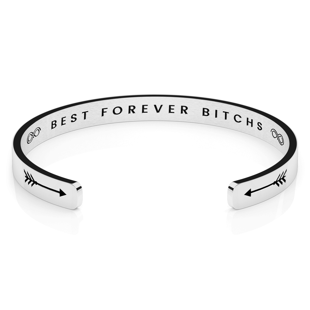 LUXTOMI Personalized Bracelet Best forever bitchs