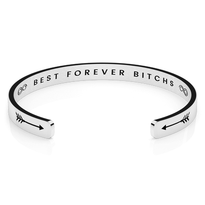 LUXTOMI Personalized Bracelet Best forever bitchs