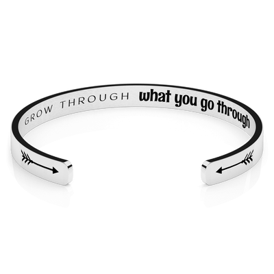 LUXTOMI Personalized Bracelet Grow through what you go through