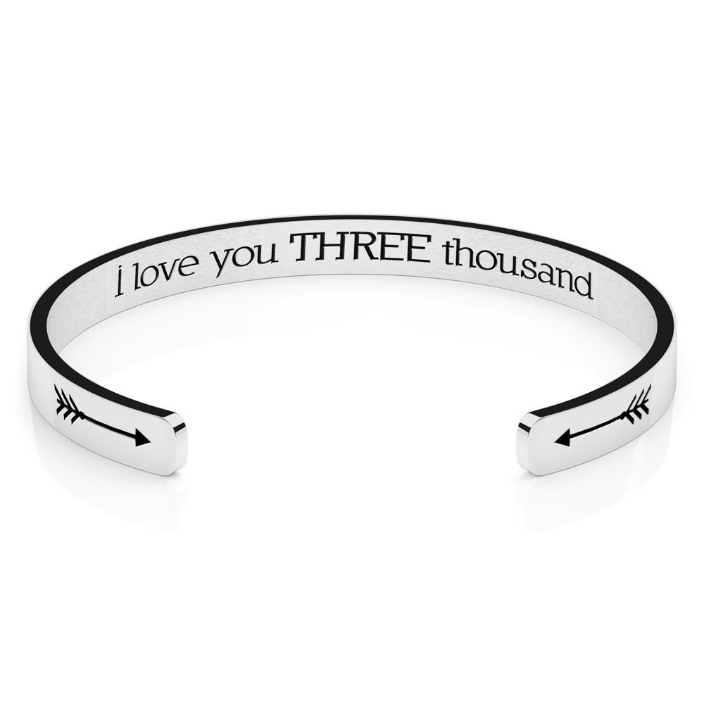 LUXTOMI Personalized Bracelet I love you three thousand