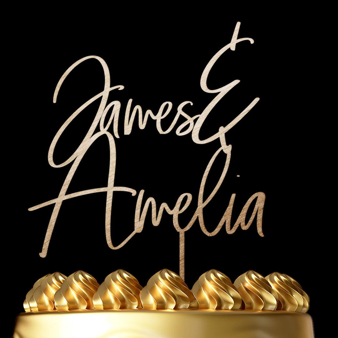 Personalized Cake Topper Anilia - Wedding Cake Topper by Luxtomi