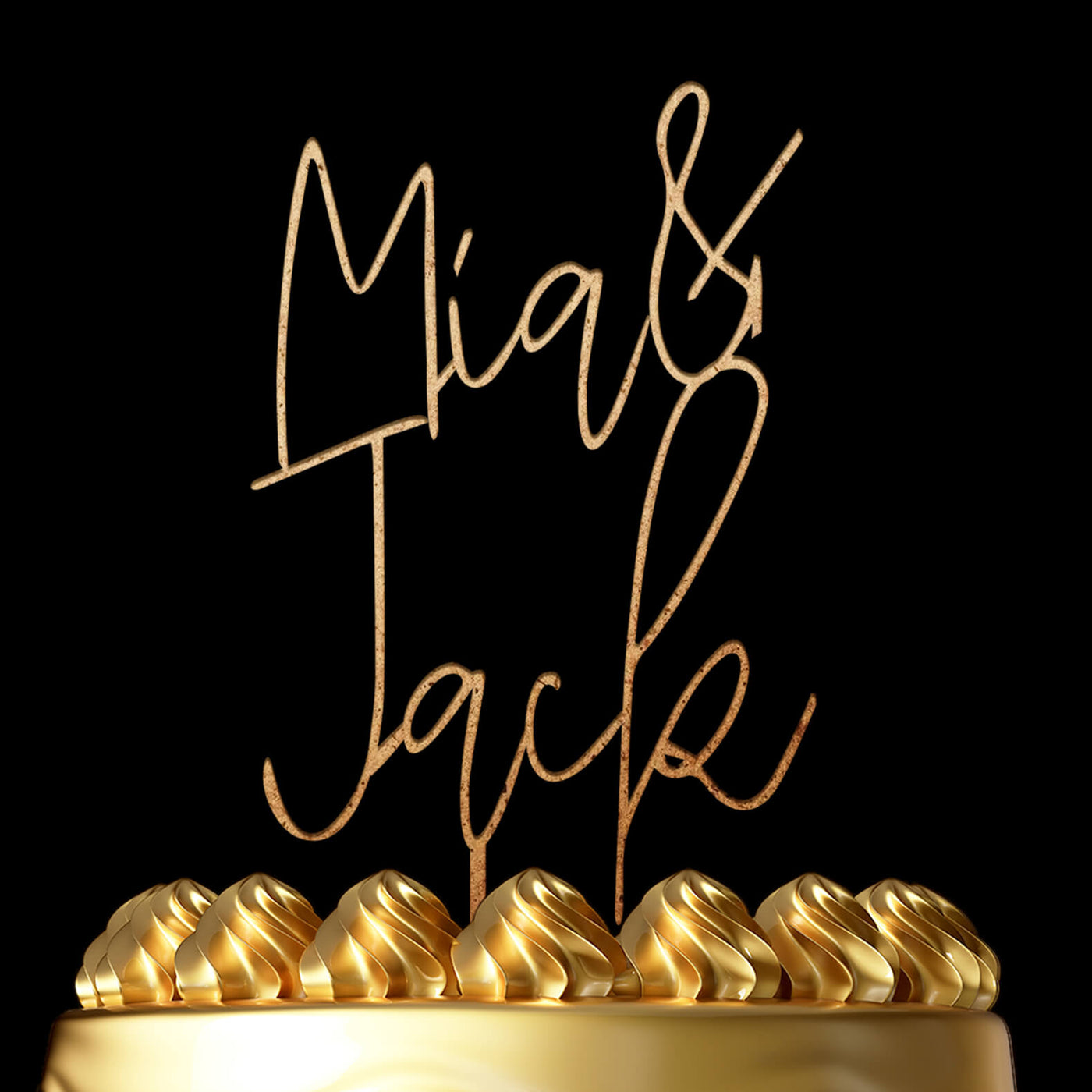 Personalized Cake Topper Wilson - Wedding Cake Topper by Luxtomi