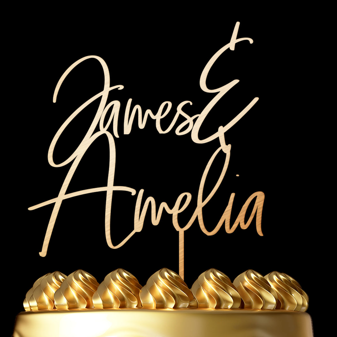 Personalized Cake Topper Anilia - Wedding Cake Topper by Luxtomi