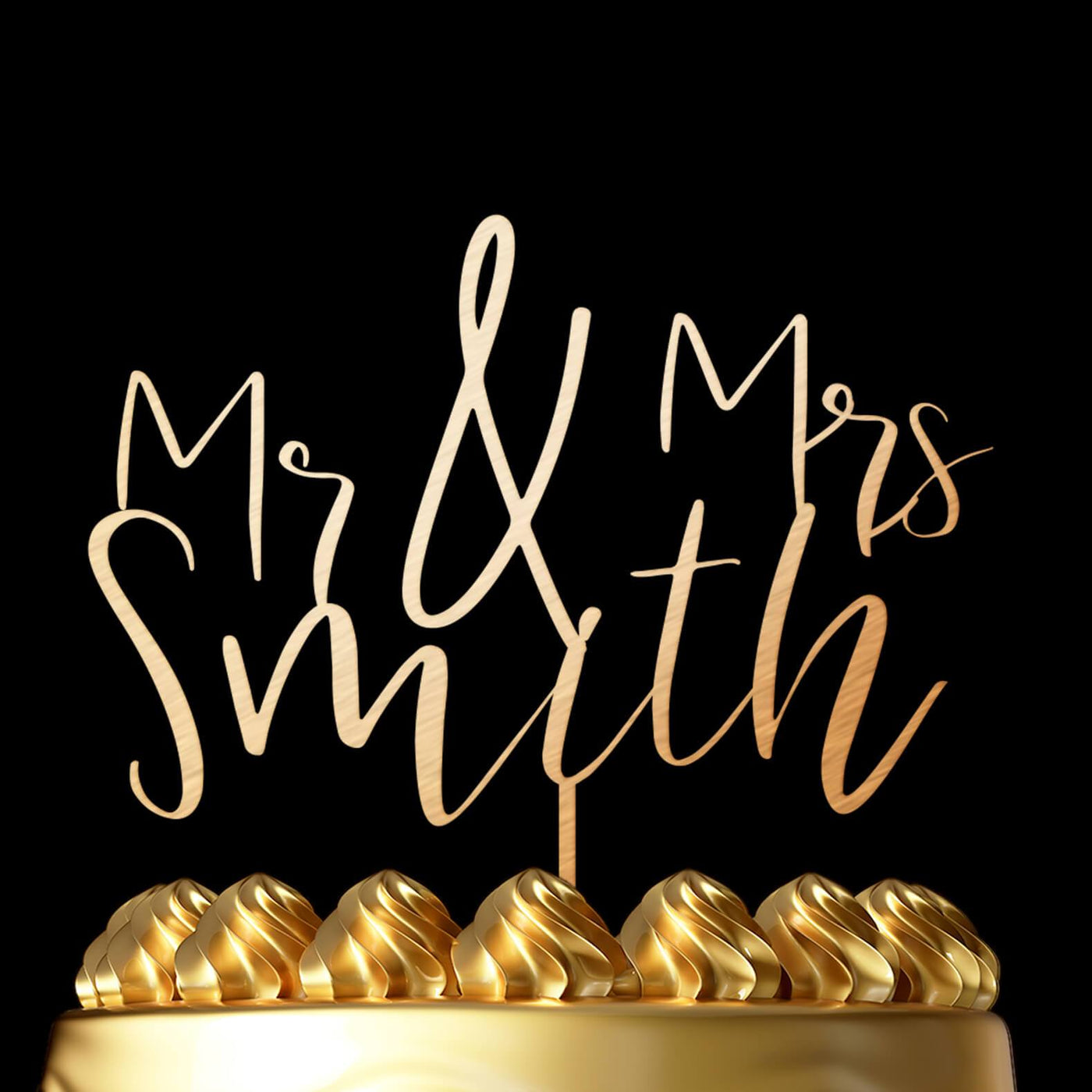 Create Your Perfect Wedding Cake - Personalized Toppers with Surname and Date