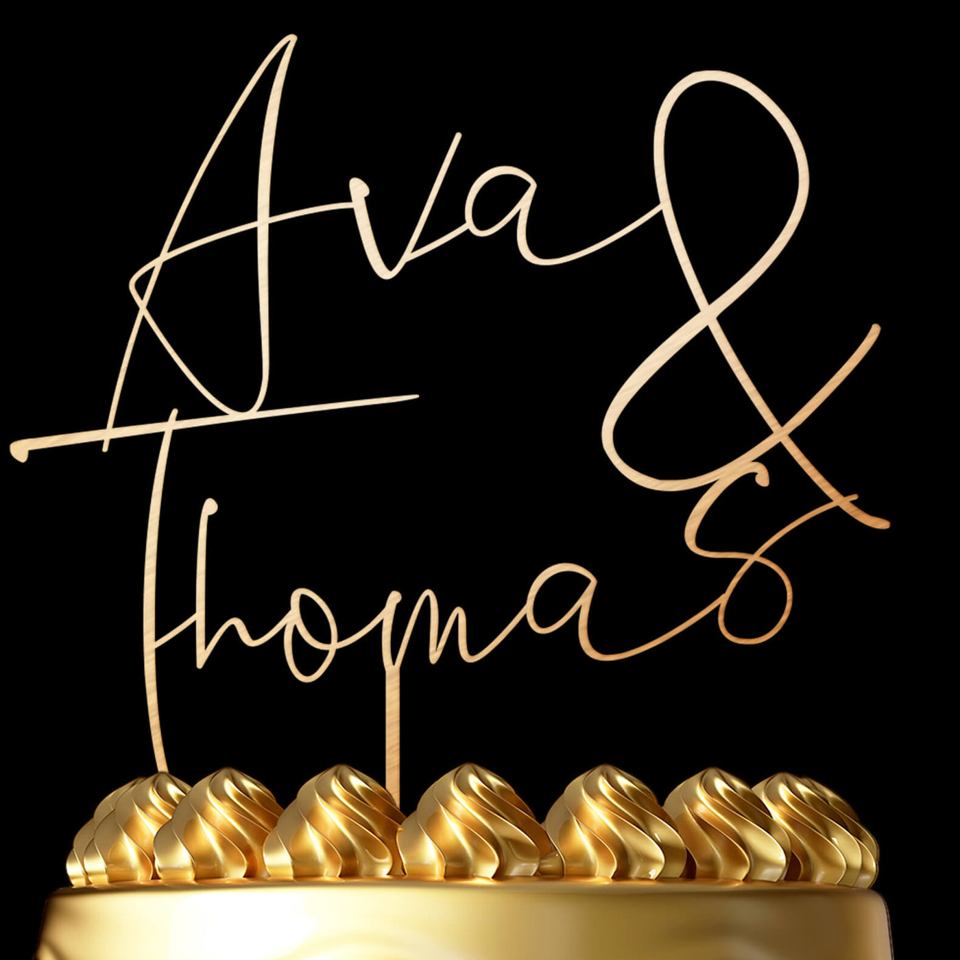 Personalized Cake Topper Ava - Wedding Cake Topper by Luxtomi