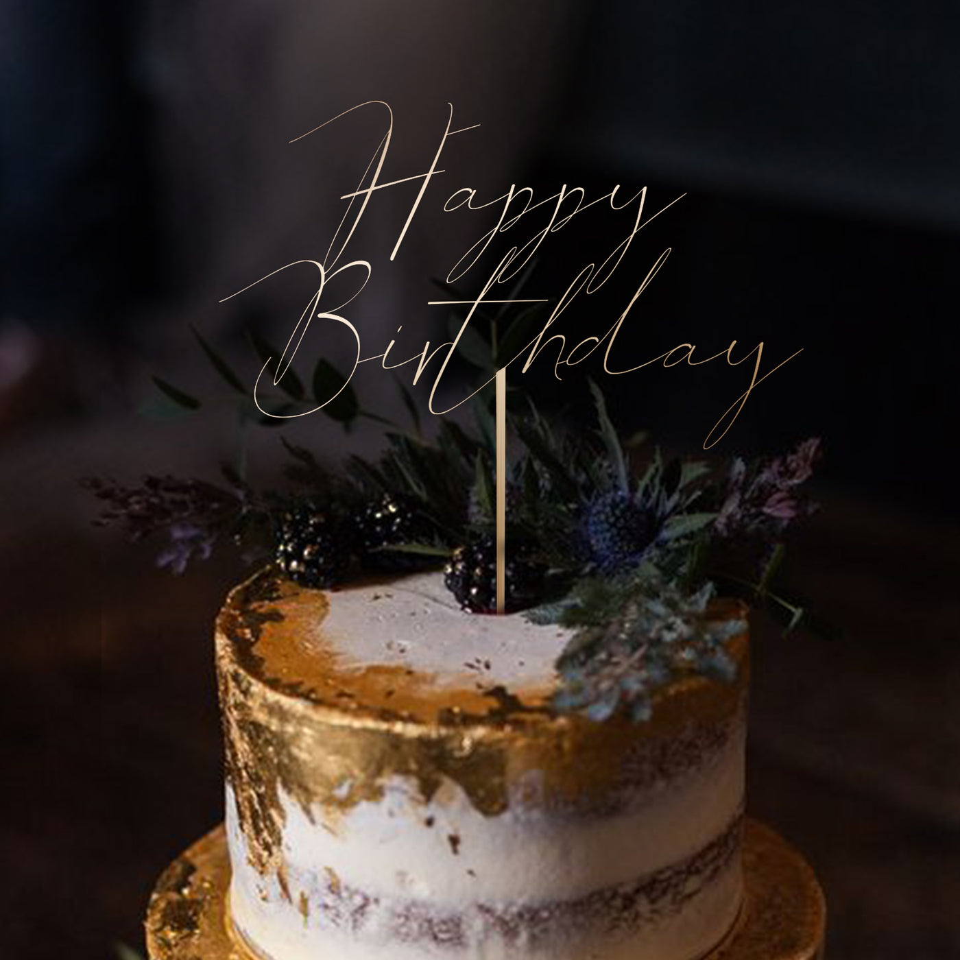 Stylish and Unique Cake Toppers for Birthdays - Personalized with Your Name and Age