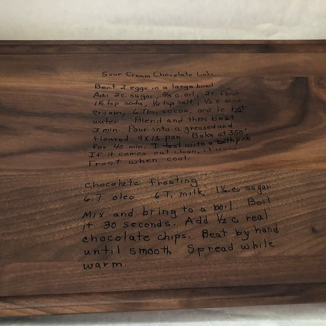 Recipe Personalized Cutting Board
