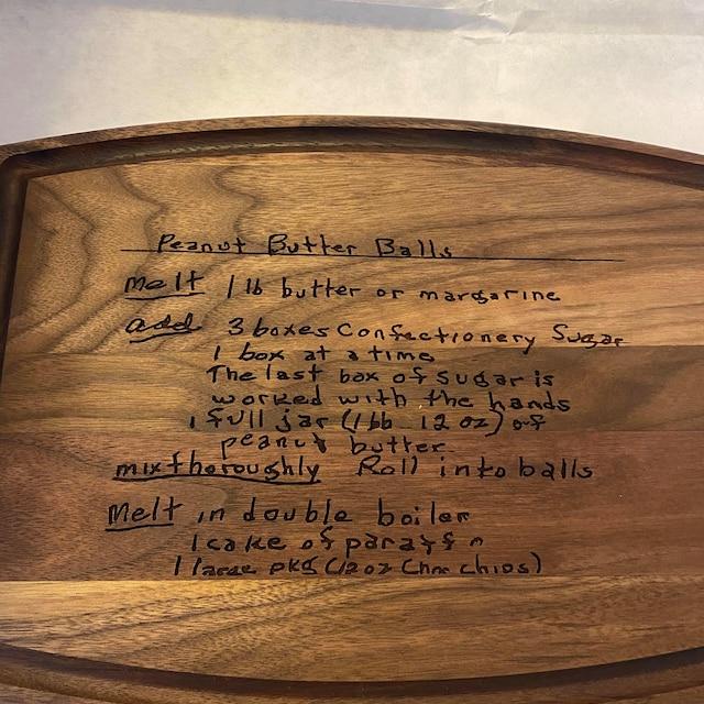Recipe Personalized Cutting Board Walnut & Bamboo